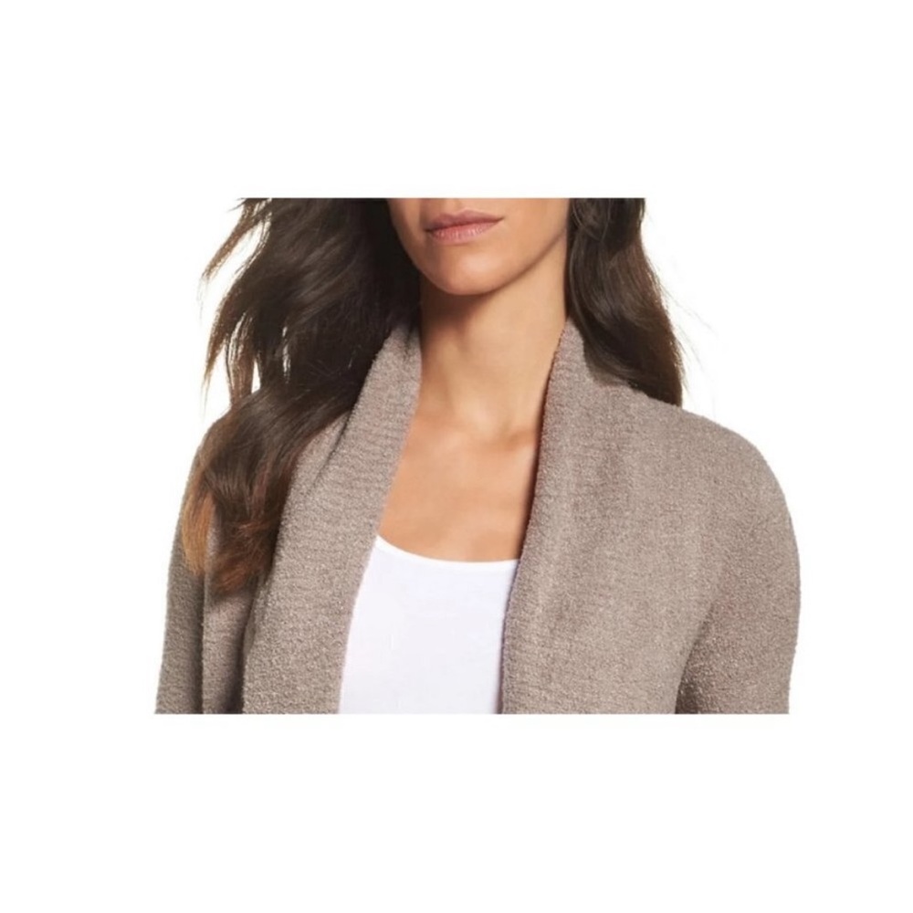 BAREFOOT DREAMS Cozy Lite Circle Cardigan Taupe Size XS/S - Picture 4 of 13